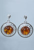 Honey Amber & Sterling Silver Earring Set