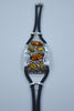 Multicolored Baltic Amber and Sterling Silver Bracelet.