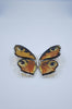 Baltic Amber & Sterling Silver Butterfly Brooch