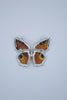 Baltic Amber & Sterling Silver Butterfly Brooch