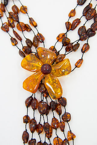 Baltic Amber Bead Necklace.