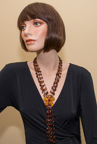 Baltic Amber Bead Necklace.