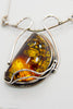 Baltic Amber and Sterling Silver Necklace